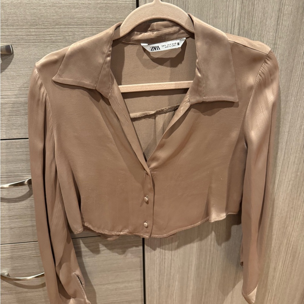 Zara Women's Tan Blouse